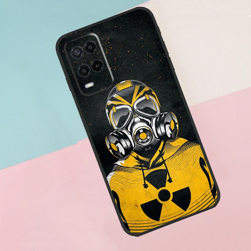 Nuclear Mask Gas Mask For Oppo A74 A94 A54 A80 A78 A98 A40 A60 A18 A38 A58 A15 A17 A77 A57S A16 A76 A96 Phone Case