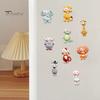 Zebras Refrigerator Magnet Cartoon Animal Magnet, Big Eyes Shape Fridge Magnets Memo Notes Photo Holder, Gift for Lovers Office