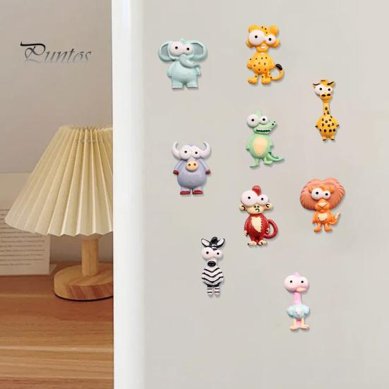 Zebras Refrigerator Magnet Cartoon Animal Magnet, Big Eyes Shape Fridge Magnets Memo Notes Photo Holder, Gift for Lovers Office
