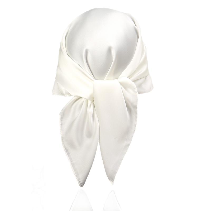 Luxury Silk feeling Scarf Women Satin Solid color Hijab RUNMEI Scarves Muslim Pareo Bandana Female Shawl Wrap Headband Foulard