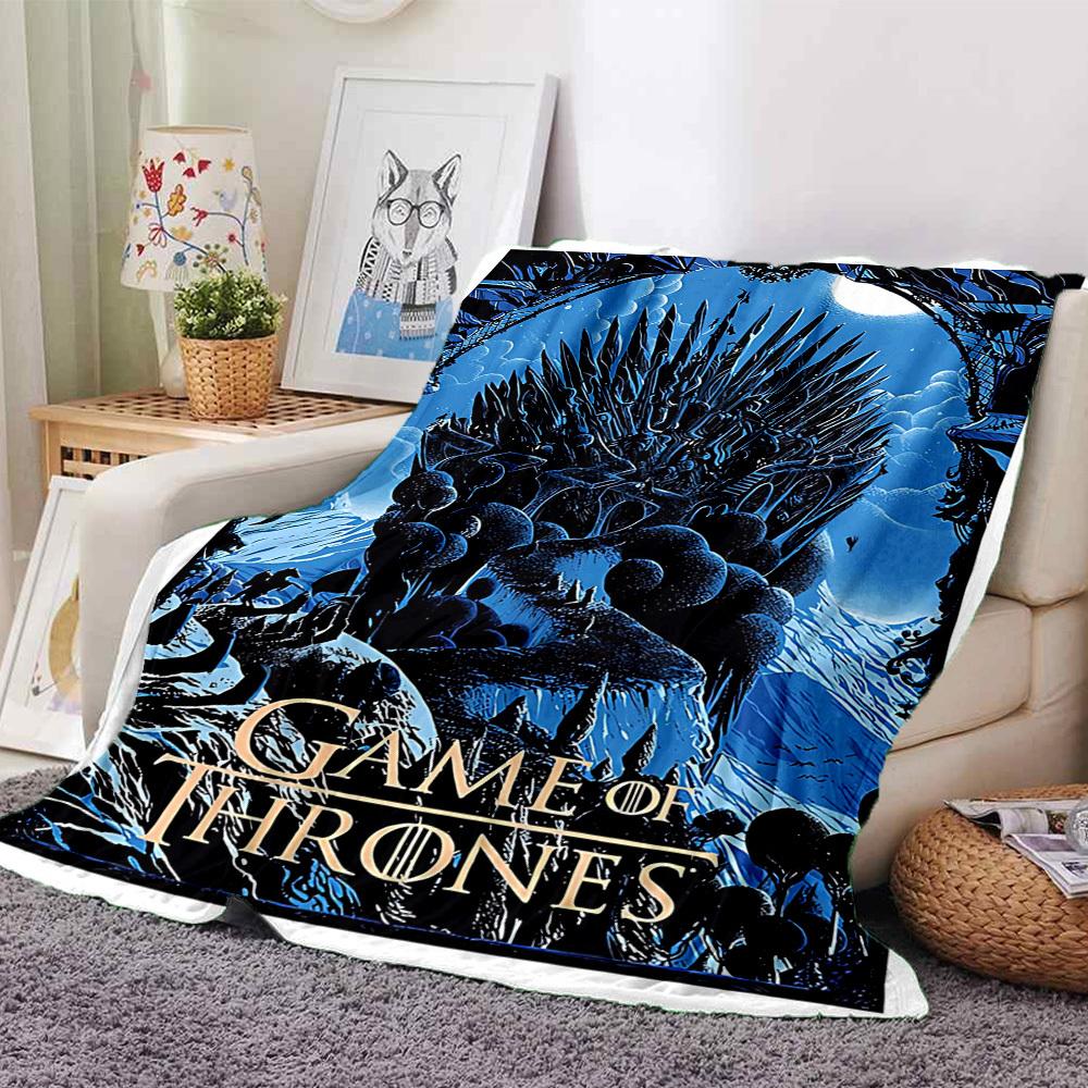 1pc Game of Thrones Blanket Lightweight Flannel Throw for Sofa Bed Travel Camping Livingroom Office Couch Chair 1136KK