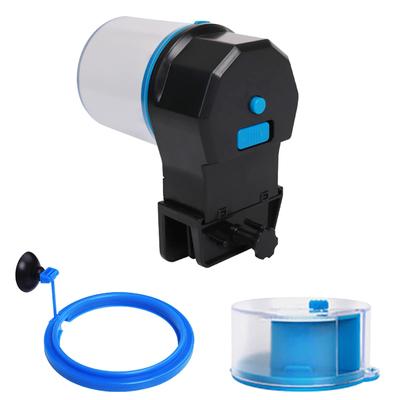 Automatic Fish Feeder With 2 Food Box Adjustable Feeding Amount Manual Automatic Mode For Aquarium