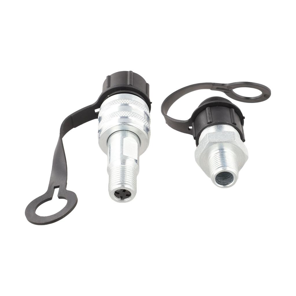 Carbon Steel Hydraulic Coupling with Zg3/8 External Thread Straight Through Configuration for High Pressure Oil Pipeline Use