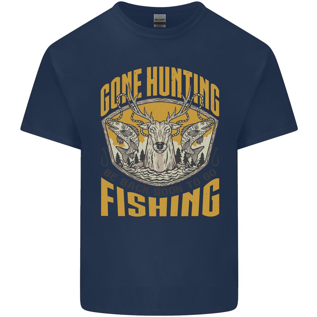Gone Hunting Then Fishing Funny Hunter Unisexs Light Cotton TShirt