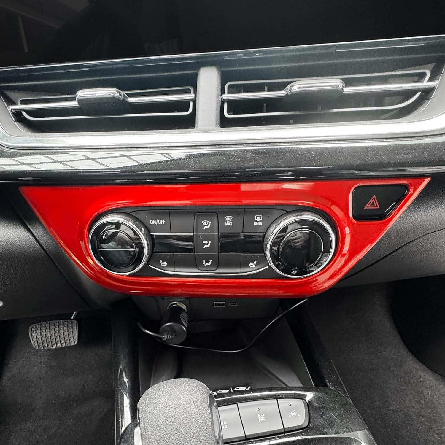 

YOUTOOCAR AC Button Panel Cover Trim Car Compatible with Chevy Trax 2024-2026 Accessories (Red) красный
