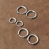 Exquisite 925 Silver Small Earrings Plain Silver Comfortable Smooth Design Perfect for Girls and Women