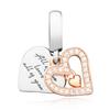 PAndora 788693c01 Sparkling FreehAnd Heart Pendant And Dangle Charm