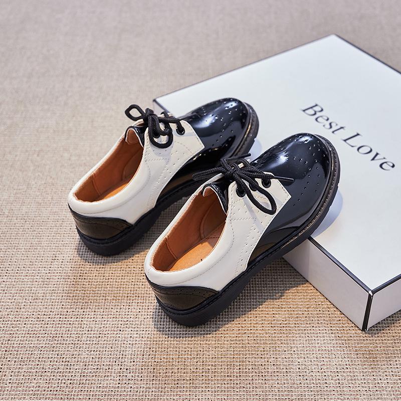 British Style Leather Student Shoes 2025 - Boys' Spring Collection