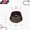 Housse de sapin de Noël - KOTARBAU® - Marron foncé - Ø 40 cm - Osier - Intérieur