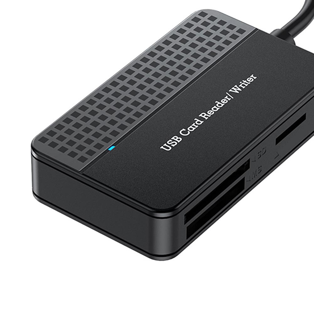 Memory Smart Card Reader 20cm Cable USB 3.0 Type C USB Card Reader 4 In 1 Flash Card Adapter SD TF CF MS