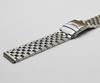 Brushed Stainless Steel Watch Band Strap 18mm 20mm 22mm 24mm Solid Metal Replacement Bracelet Men Black Silver WatchBand