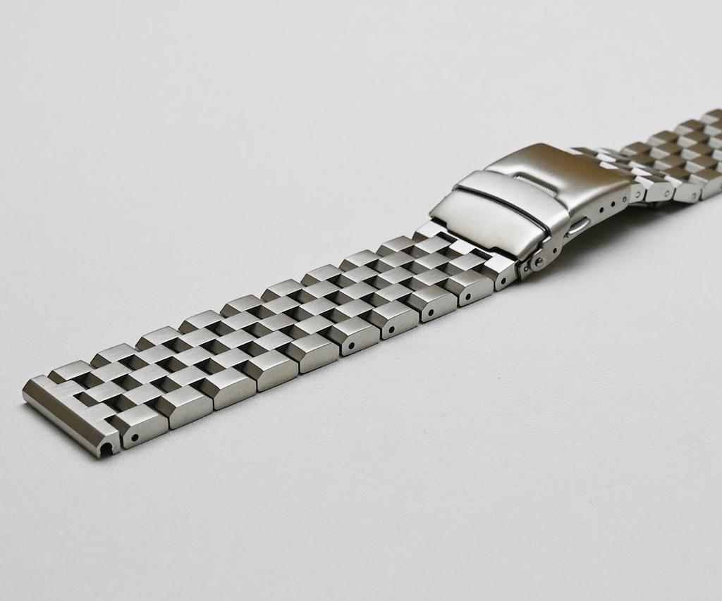 Brushed Stainless Steel Watch Band Strap 18mm 20mm 22mm 24mm Solid Metal Replacement Bracelet Men Black Silver WatchBand