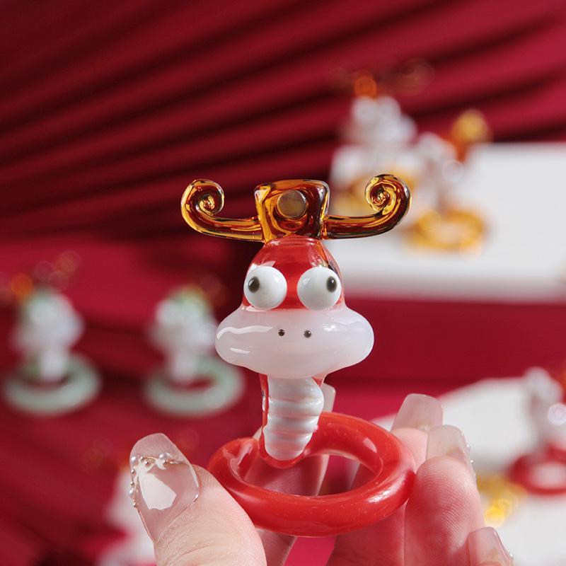 2025 Year of the Snake Glass Ornaments: Creative New Year Decorations and Gifts