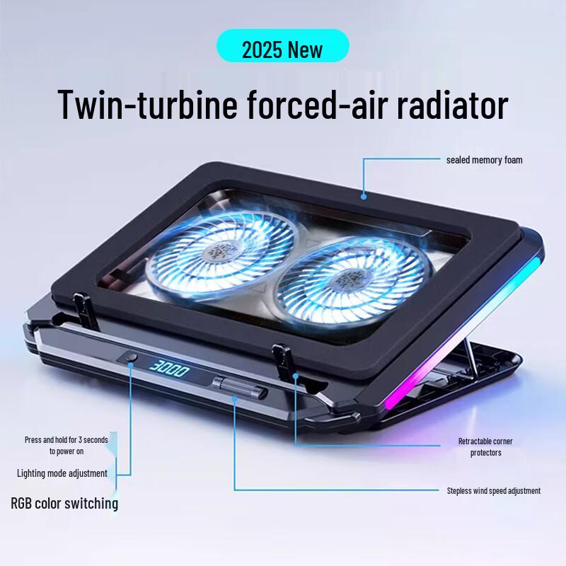 Laptop Cooling Stand with Pressure Air Fan