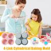 DIY Silicone Air Fryer Egg Pan Mold Shape Egg Non Stick Baking Pan 4 Cavity Muffin Pans For Baking Bun Pan Accessories F2D5