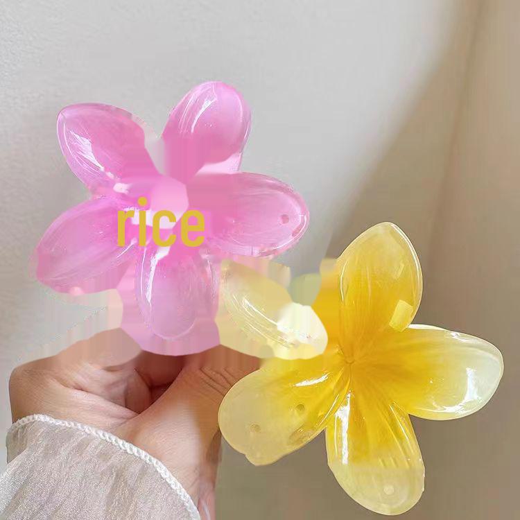 Extra-Large Fairy Egg Flower Hair Clip for Women - Shark-Style Headdress Accessory