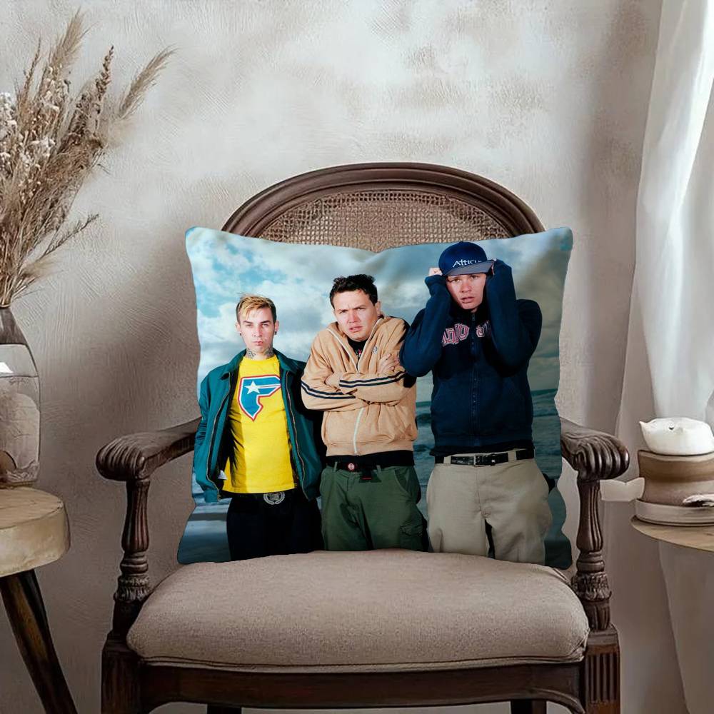 Rock Band B-Blink 182 Cushion Cover Pillowcase Upholstery Sofa Throw Pillow Home Decor Pillowcas