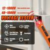 Non-Contact Voltage Detector Pen 12-1000V AC Tester, Live Wire Breakpoint Finder, Electrical Outlet Wiring Tool for Electricians