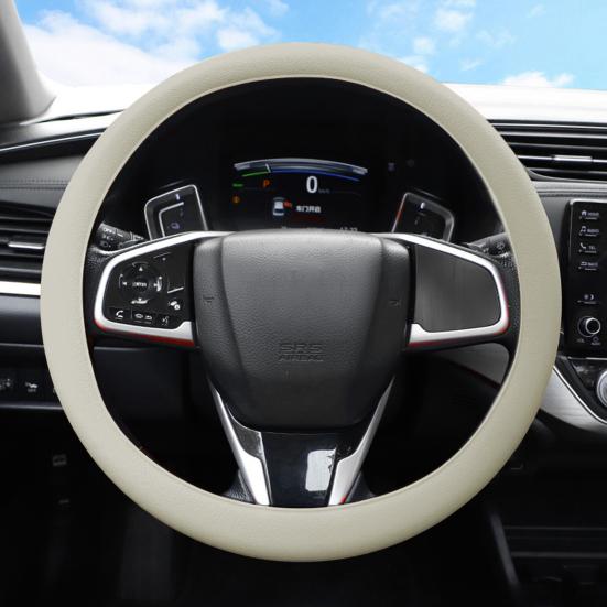 Lenkradbezug aus Silikon, einfarbig, verschleißfest, rutschfestes Design, einfache Installation, universeller Lenkradschutz