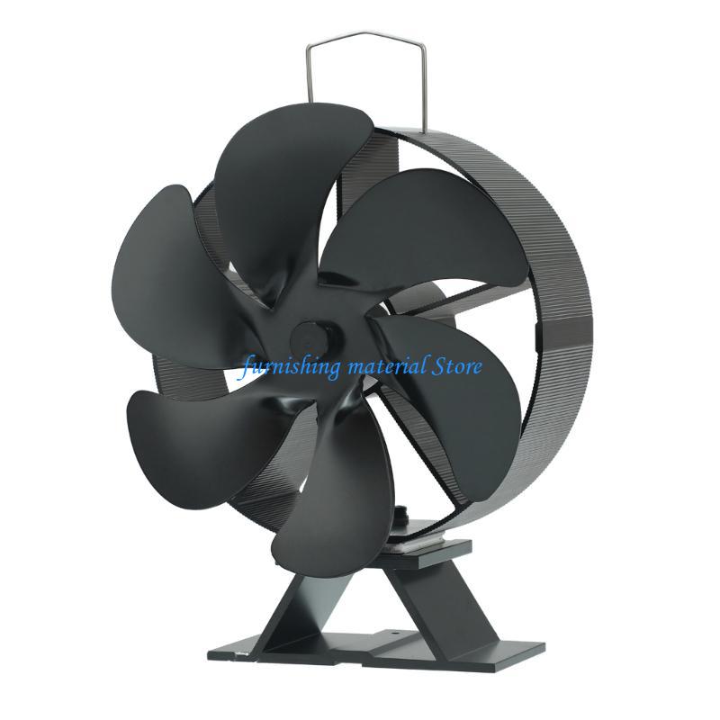 Y5GD 6 Blade Heat Powered Stove Fan Eco-Friendly Chimney Fan Quiet Heat Distribute China Mainland