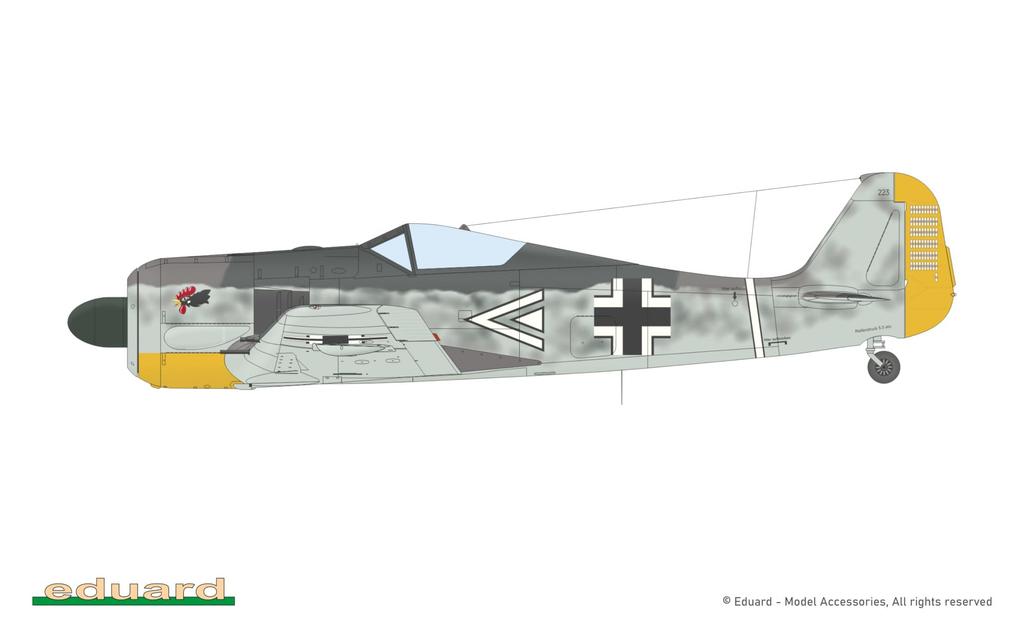 Eduard 1/48 Weekend Edition Fw190A-3 Plastic Model Kit EDU84205 (Airplane)
