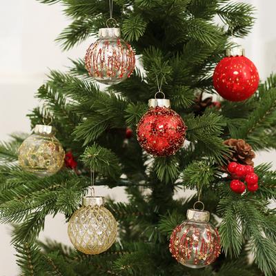 25 Buc 2,36 Inch Ornamente Glob de Crăciun Sclipici Paiete Glob de Plastic Decorațiuni Agățate pentru Pomul de Crăciun pentru Decor de Sărbători Interior Exterior