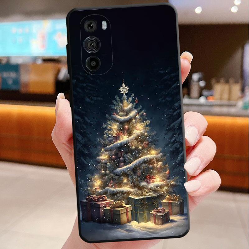 Phone Case For Motorola Edge 50 40 Pro 60 50 40 30 Ultra Neo Fusion Moto G85 G72 G53 G54 G84 G13 G32 Christmas Deer Snowman