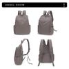 Women's Large Capacity Backpack Men Solid Color Backpack Student Schoolbag