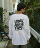 Peullukeu Urban Life Oversized Long Sleeve T-Shirt White Flt129