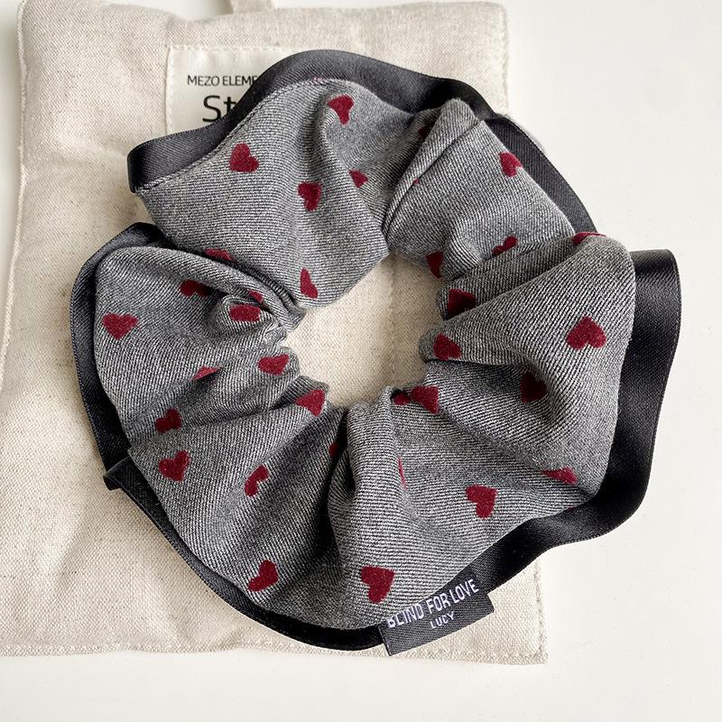 Korean Premium Lace Scrunchie: Women's High-End, Durable, Elastic Hair Accessory