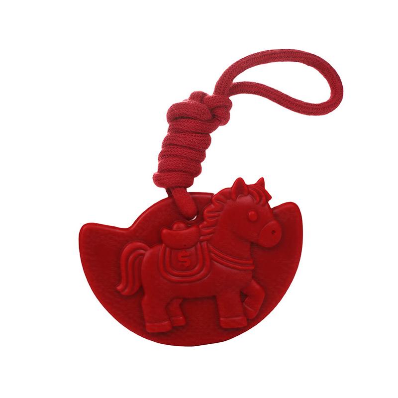 Car Aromatherapy Wax Flakes Solid Horse Pendant Agarwood Oud Long-Lasting Scented Aromatherapy Wardrobe Hanging Decoration