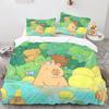 Cute cartoon dolphin bed sheets and down duvet covers, children's duvet covers, adult room decorations, ultra-fine fiber soft be
