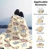 1pc, Duffy and Friends (6) Home Decor Flannel Blanket Perfect Gift for Bedroom, Living Room, Travel, Camping, Car