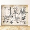 Print Science Wall Art Pictures Periodic Table Chemistry Canvas Painting Laboratory Decor Chemical Element Vintage Posters