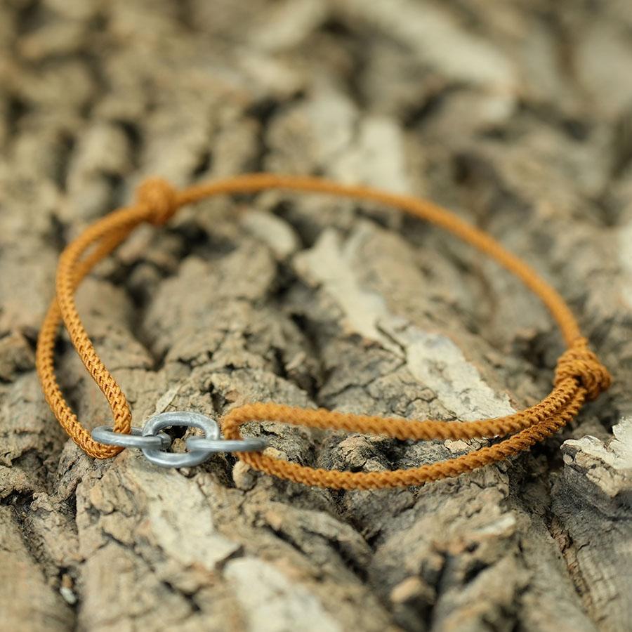

Noter New Retro Viking Chain Bracelet Men Minimalist 2mm Thin String Braclet Pulseria Hombre Leisure Versatile Man Accessories Adjustable темно-жовтий колір