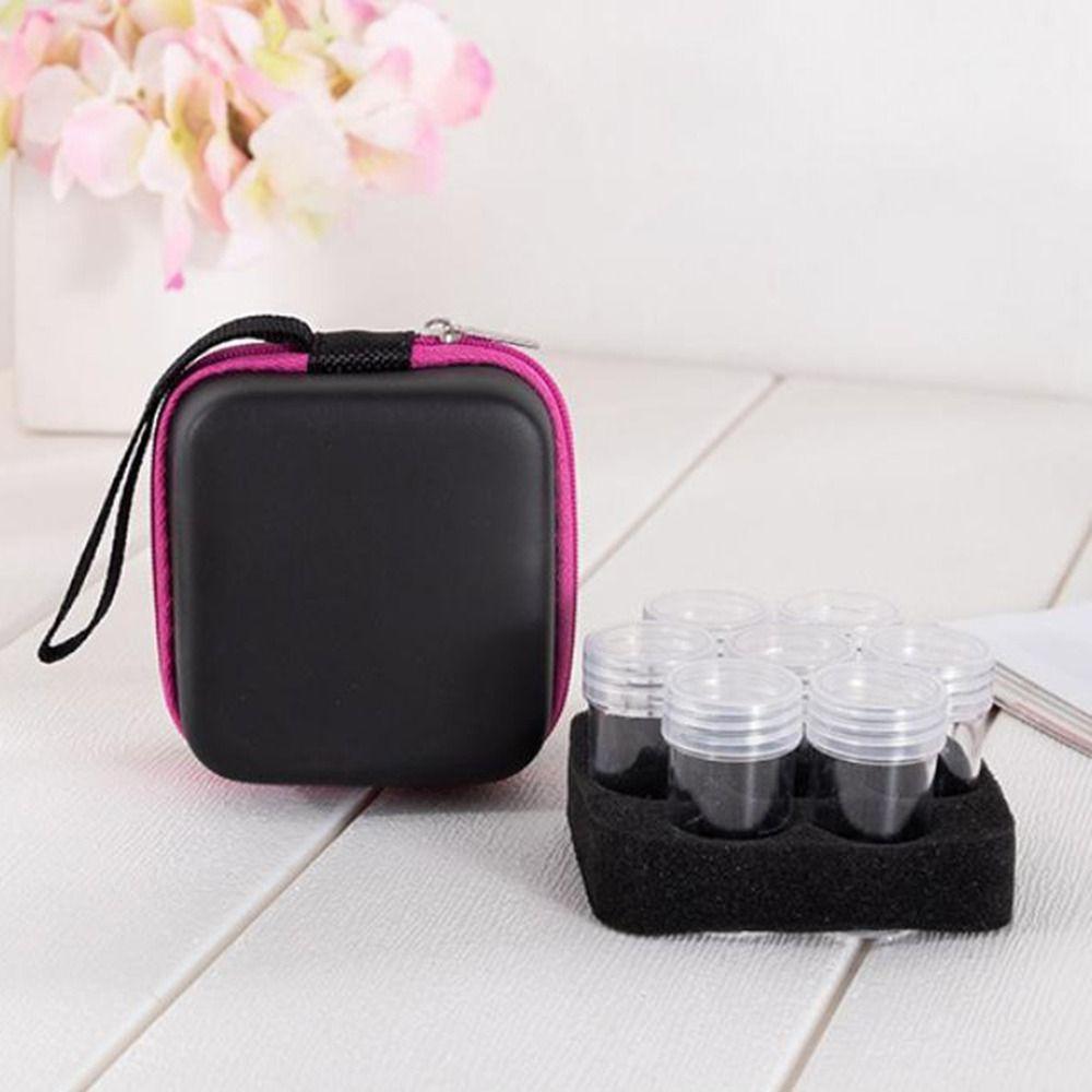 EVA 7 Bottles Storage Case Dust-proof Roller Bottle Holder Perfume Box Storage Case  for Home
