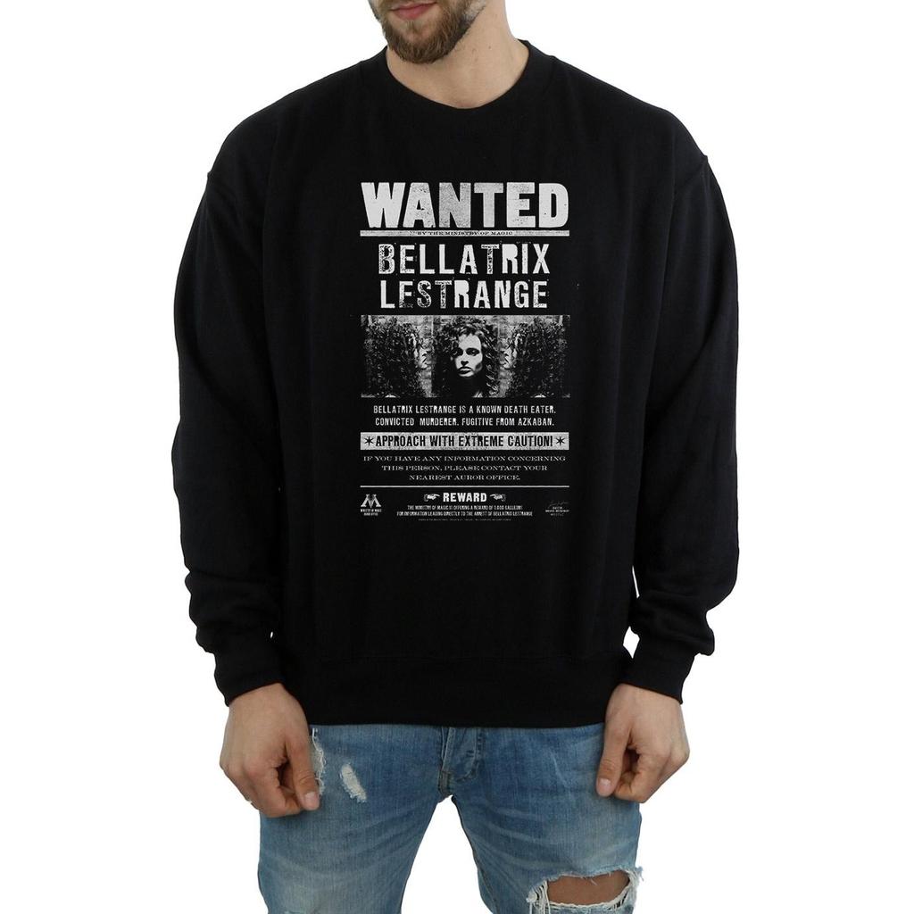 Harry Potter Mens Bellatrix Lestrange Wanted Sweatshirt