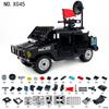 Model Police Military Vehicle Car X045 black Hummer off-road building blocks toys, children's assembled gifts, birthday gifts.