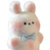 Couple Bear Rabbit Squeaking Plush Doll Pendant Cute Blush Rabbit Bag Keychain Pendant