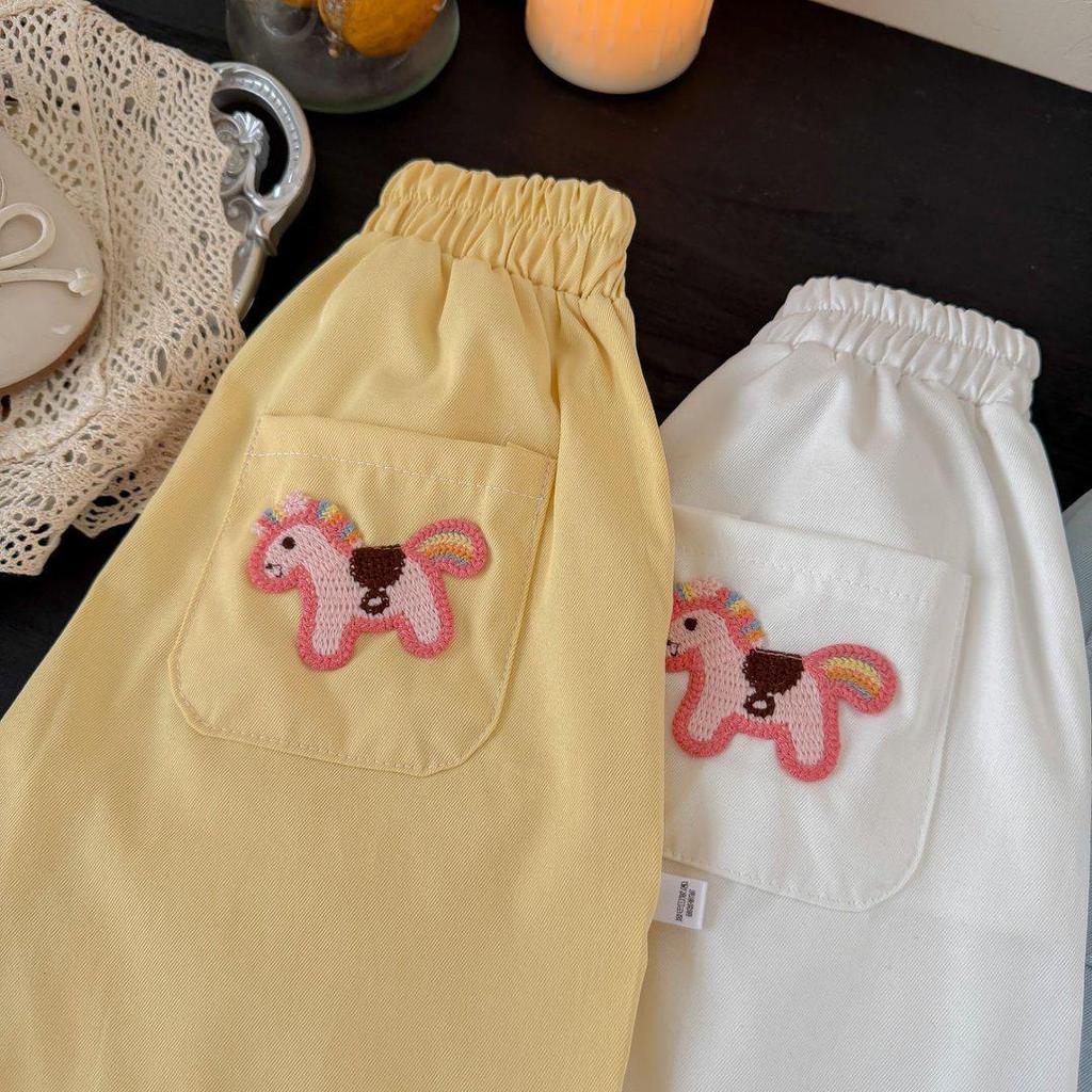 Kids' Stylish Spring/Autumn Loose Pants – Comfortable, Versatile Horse Print for Boys & Girls