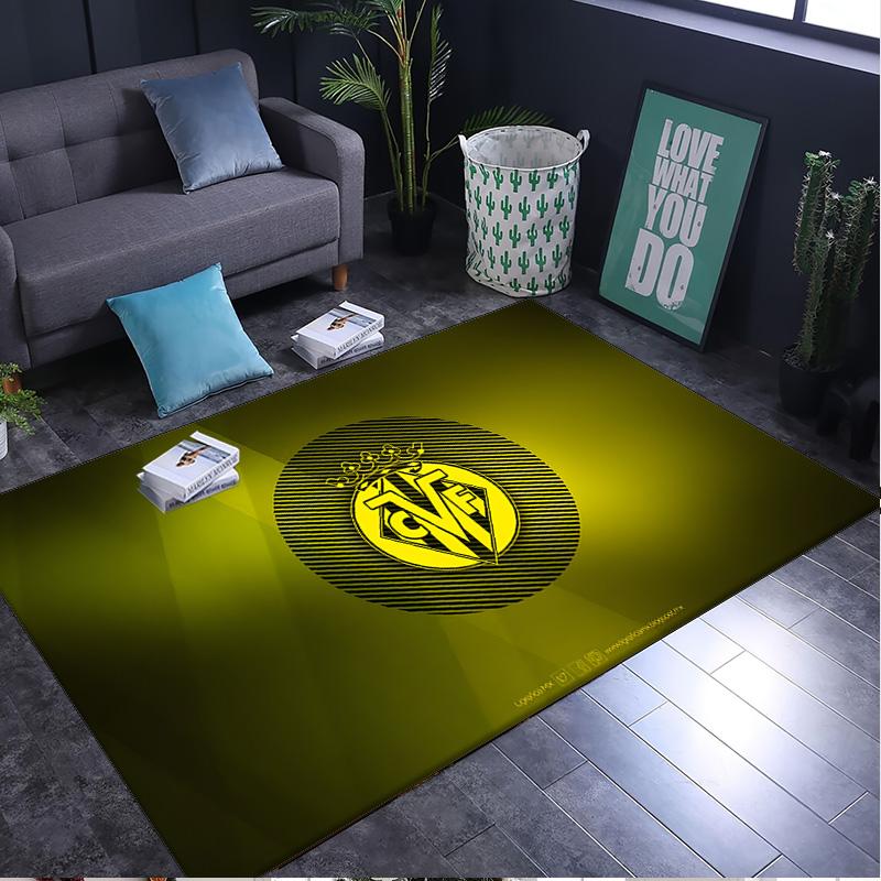 1PC rug Vill-arreal Flames Carpet, Chair Rug,Area Rug for Office Bedroom living rooms bedroom, Doormat decor Christmas fan gifts
