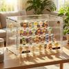 Transparent Acrylic Display Case Magnetic Closure Large Capacity Collectible Storage Box for Figurines Desktop Organizers Box