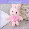 Adorable Lace Bunny Plush Toy Soft And Fluffy Stuffed Animal Doll Keychain