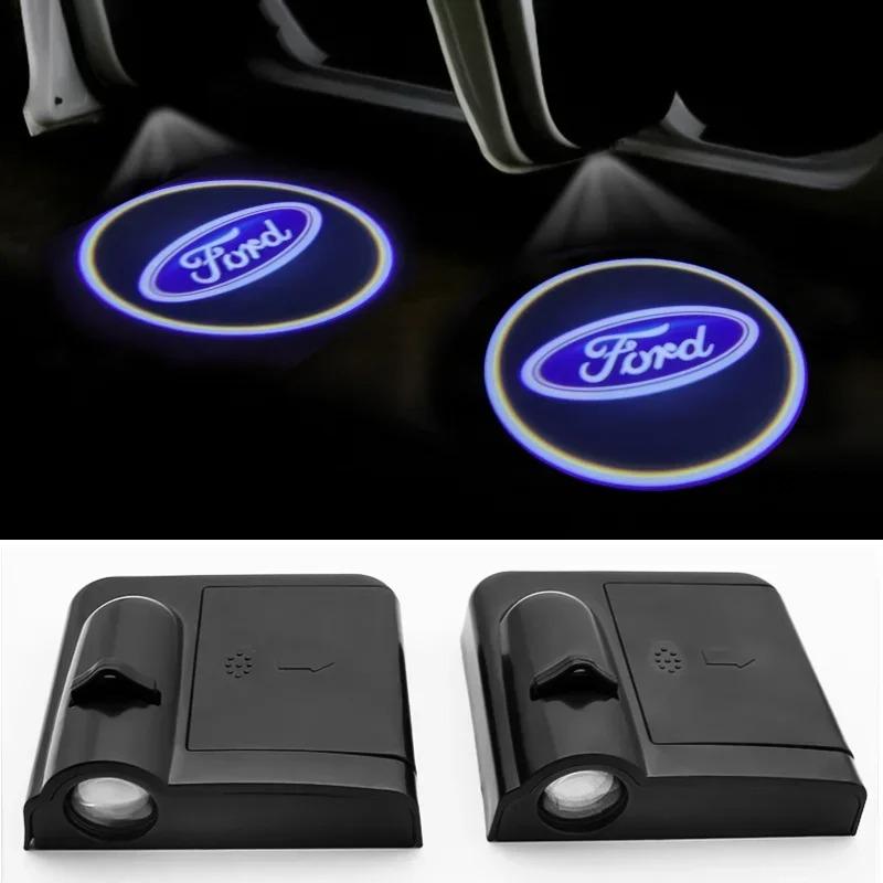 Led Car Door Welcome Lights Projector Ghost Shadow Lamp For Ford Fiesta Mondeo Fusion Explorer Escape Shelby Edge Auto Accessory