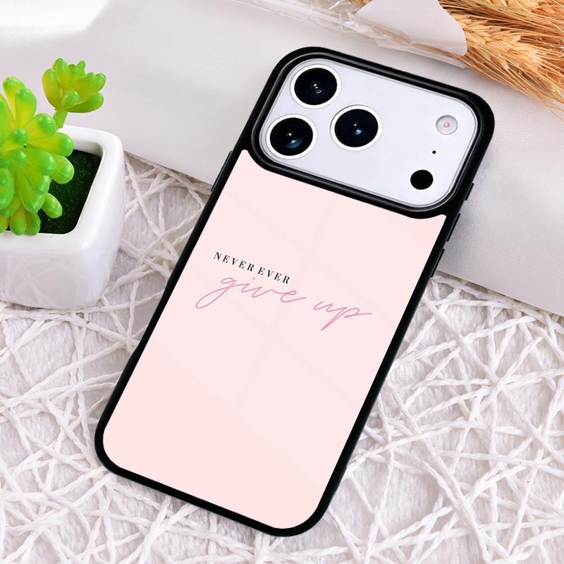 Rosa Workout Motivation Fitness Gym Zitate Stoßfeste Handyhülle für iPhone 17 Air 16e 15 11 12 14 13 Pro Max Hülle Coque