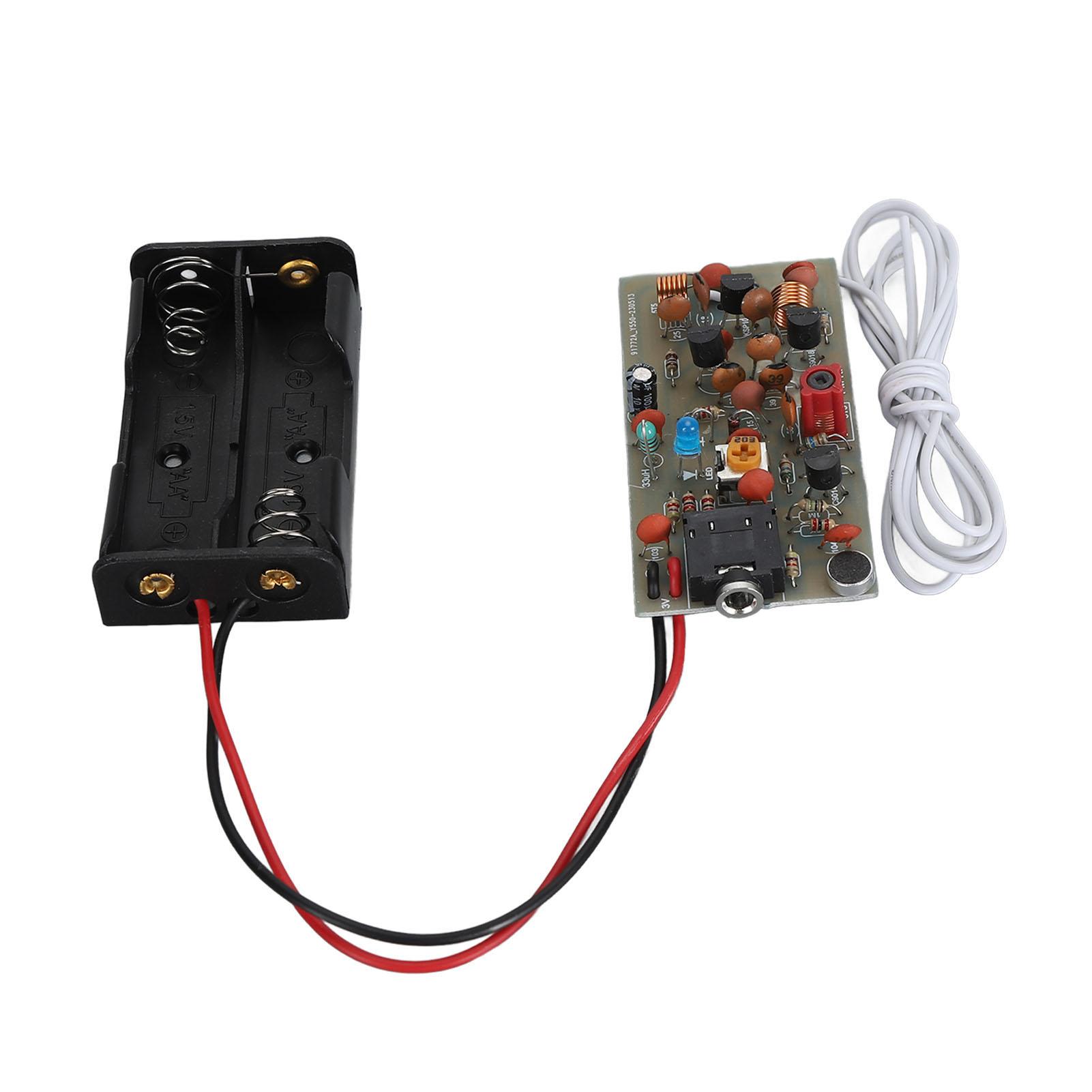 

FM Transmitter Module Kit Adjustable Wireless Microphone Board Frequency PCB Board for Electronic