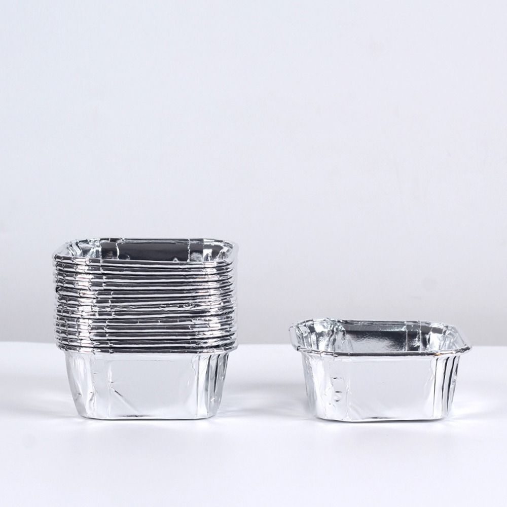 Air Fryer Reusable Muffin Cupcake Cups Aluminum Foil Tin Cup Pudding Cake Mold Dessert Cups