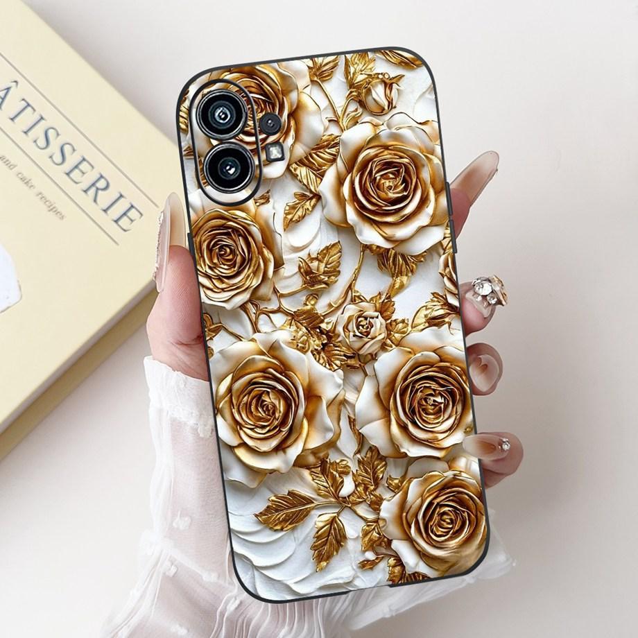 Butterfly Flower Landscape Marble Cartoon Cover For Nothing Phone 1 2 2a 3a Pro Case Phone (2a) (3a) Pro Capa Silicone Funda