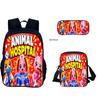 Kids Animal Hospital Themed School Backpack Set With Crossbody Bag Pencil Case Elementary Students