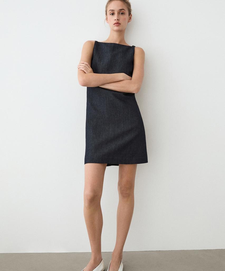 Masimodutti Denim Mini Dress